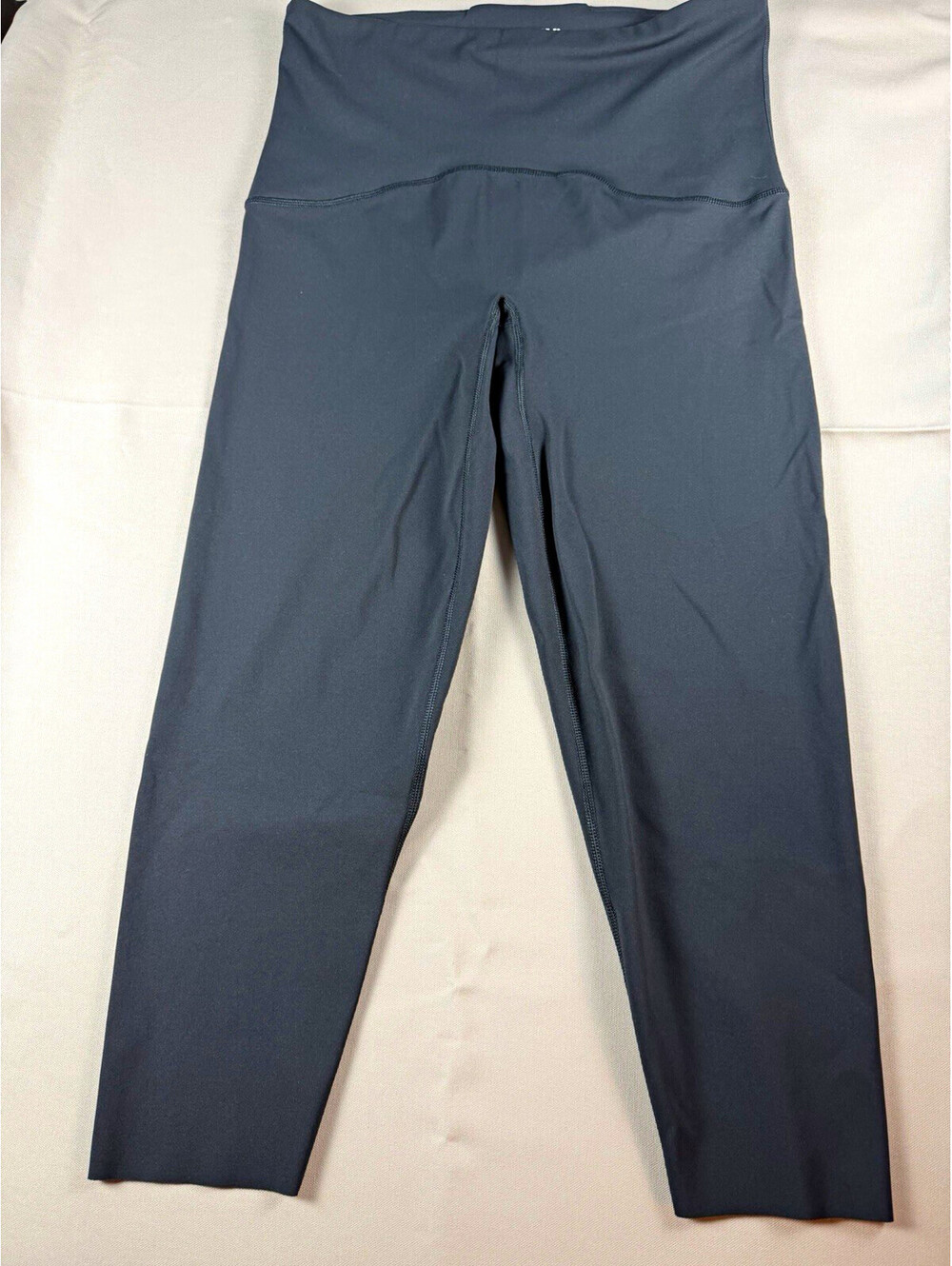 SPANX Women's High Rise Ankle Leggings Gray Solid Stretch Knit Size XL